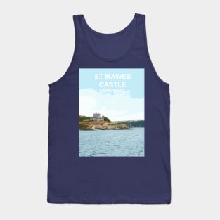 St Mawes Castle Cornwall. Cornish gift. Travel poster Tank Top